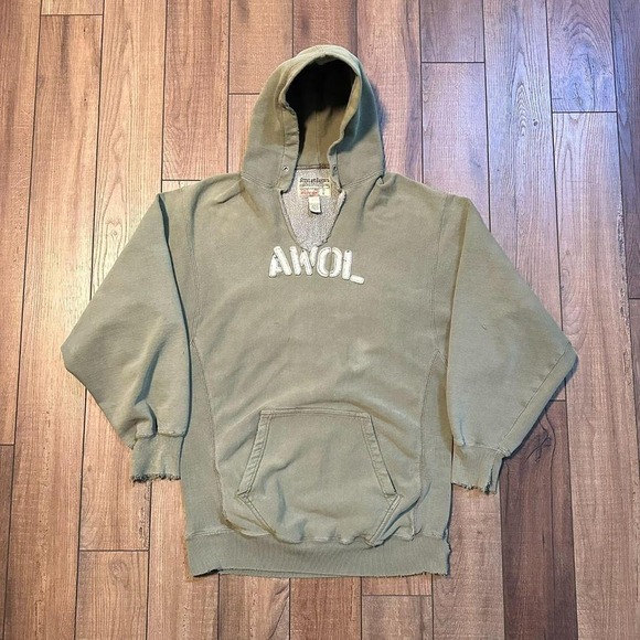 Steve & Barry's Other - Vintage Steve & Barry's AWOL Hoodie Sweatshirt Men's Large Earth Tone Green‎